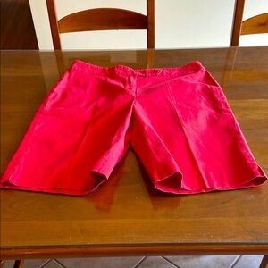 Vibrant Orange Bermuda Shorts. Mostly Cotton with Some Stretch. Classic.